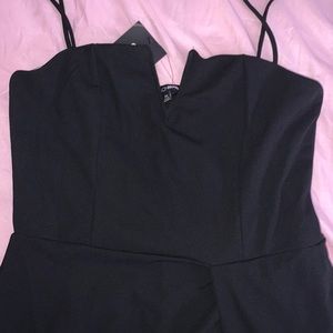 Black Fashion Nova Dress with Slit